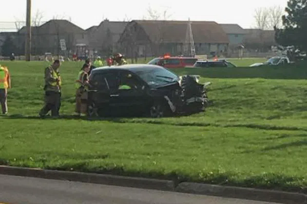 Airport road crash