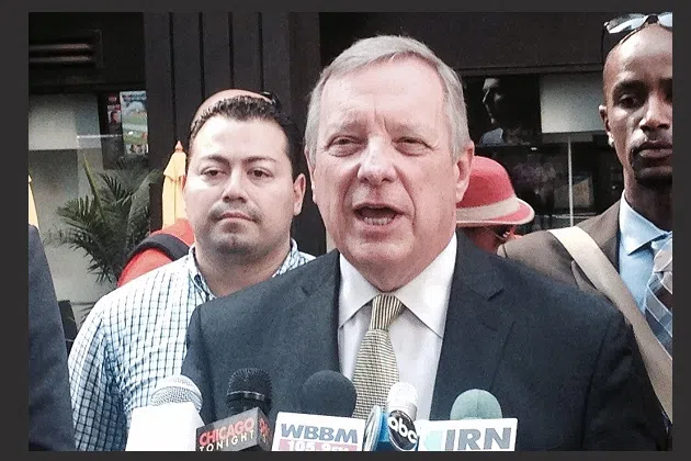 U.S. Sen. Dick Durbin (D-Ill.) says 35 senators will support the Iran nuclear deal. (John Gregory/Illinois Radio Network)