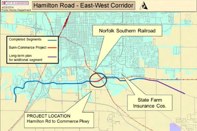 The Bloomington City Council will consider a phase one study into the Hamilton Road extension project. (Photo courtesy City of Bloomington)
