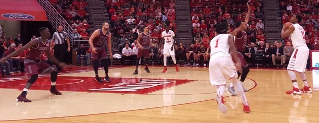 The Illinois State Redbirds connected on a season-high for 3-point baskets en route to its Missouri Valley Conference season opening win. (Photo credit: Nick McClintock/WJBC)