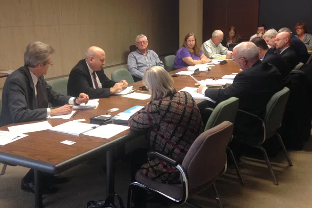 Lawyers for Mitsubishi and numerous taxing bodies in McLean County met with the Board of Review Tuesday to debate a proposal that would cut Mitsubishi's property tax obligation by $274,000. (Joe Ragusa/WJBC)