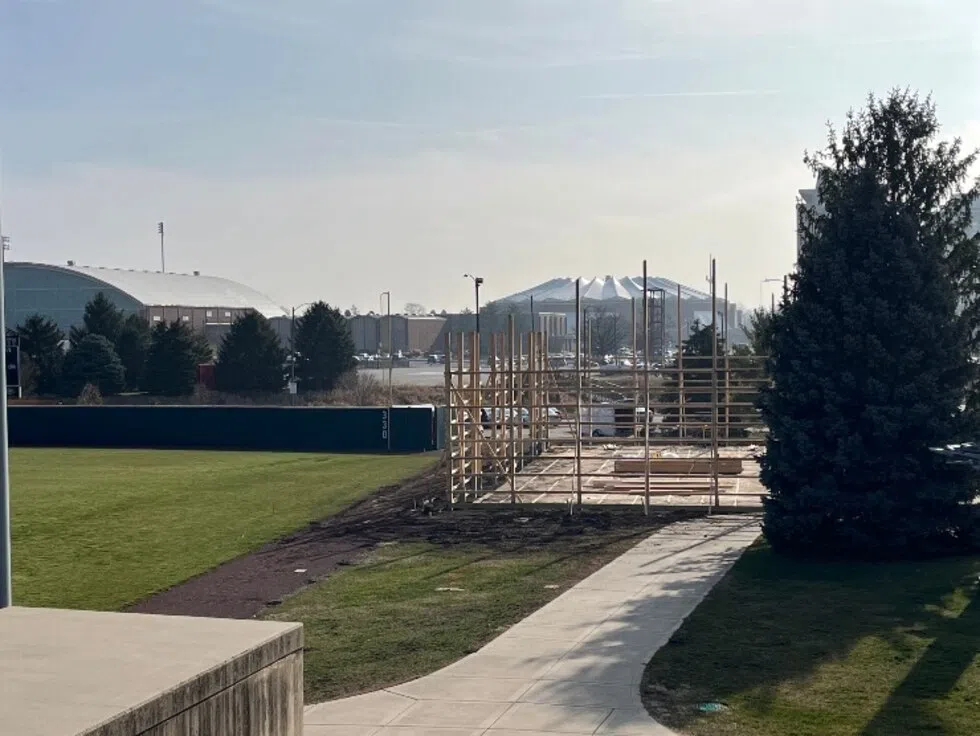 Paul DeJong Baseball Training Facility under construction at Illinois State University