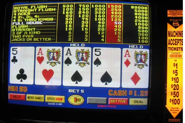 video poker machine