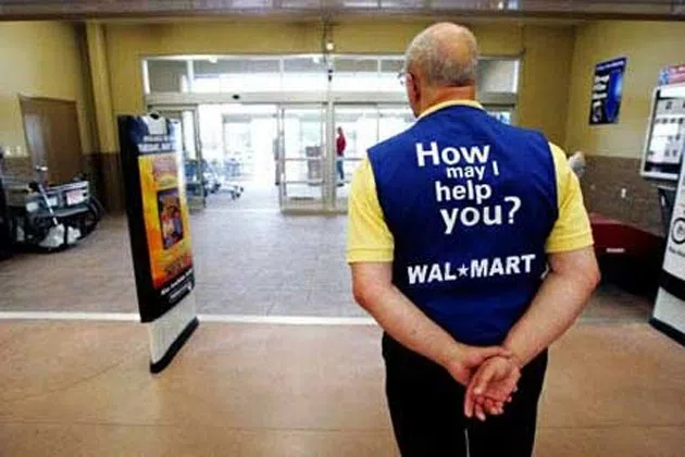 Walmart greeter