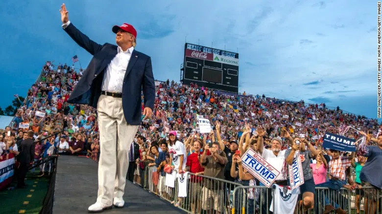 Donald Trump on campaign trail