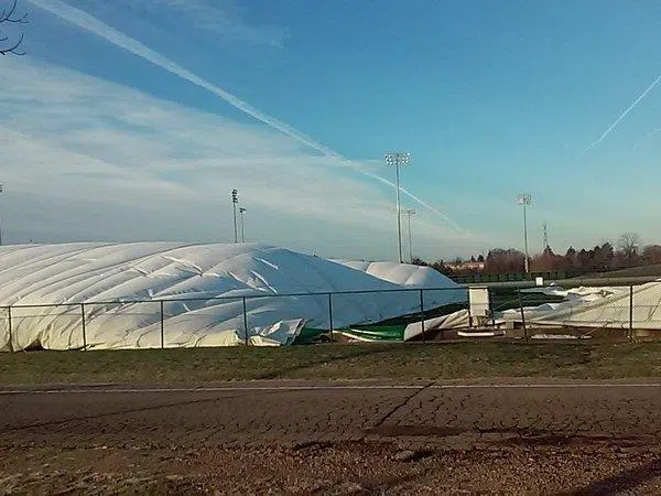 Eastern Michigan dome collapses