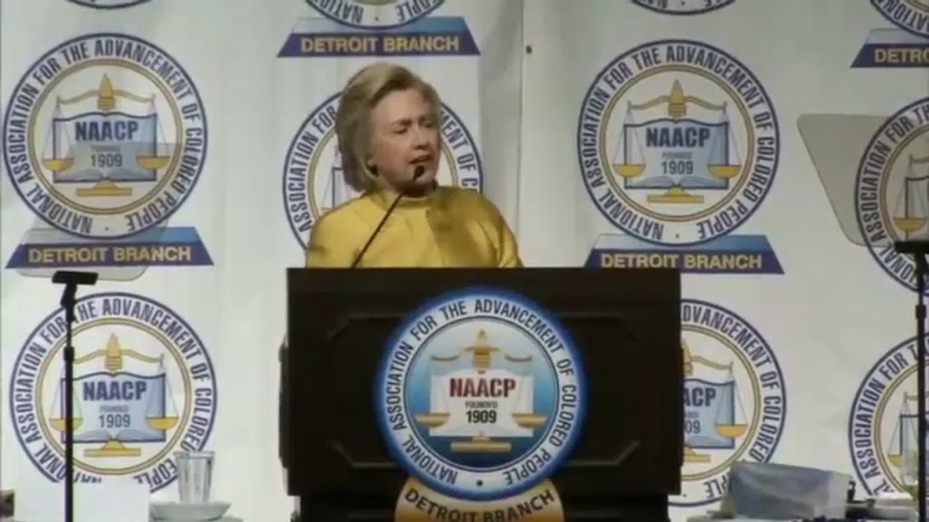 Hillary NAACP dinner