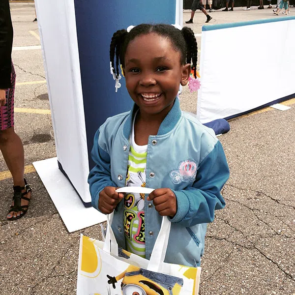 little girl at River Days