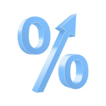 Percentage up
