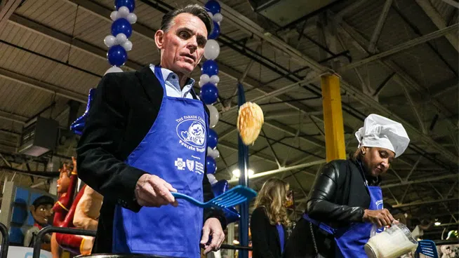 Detroit-Area Leaders Flip Into the 2025 Holiday Season at Annual Parade Company Pancake Breakfast