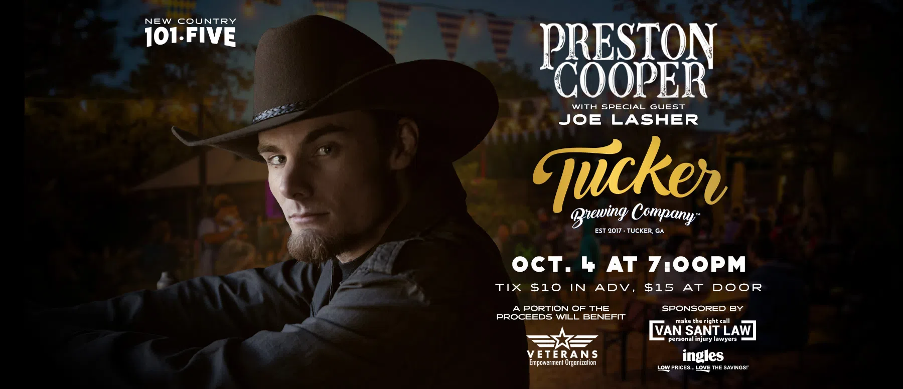 Feature: https://www.freshtix.com/events/preston-cooper-tucker