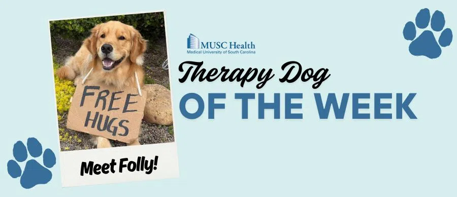 Feature: https://www.magic1073fm.com/musc-therapy-dog-of-the-week/
