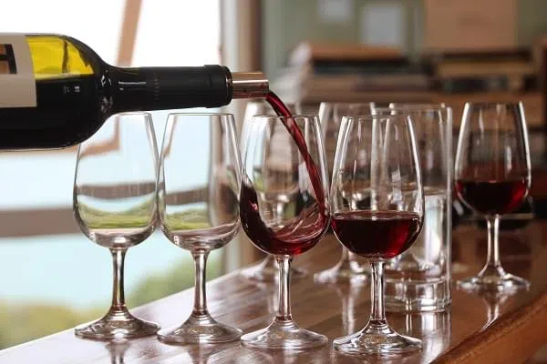 pouring wine