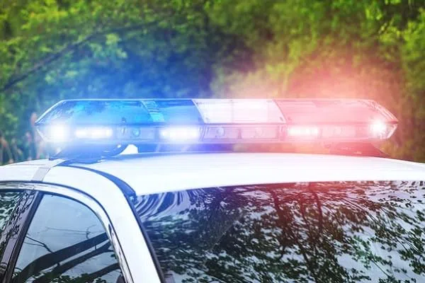 police car lights