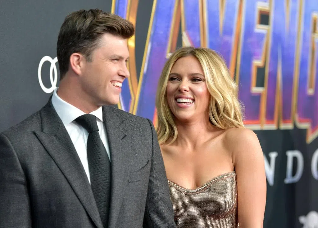 Scarlett Johansson and Colin Jost