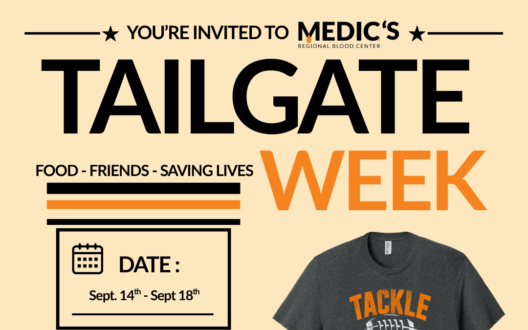 MEDIC Launches Tailgate Week Blood Drive Campaign with UT-Auburn Ticket Giveaway