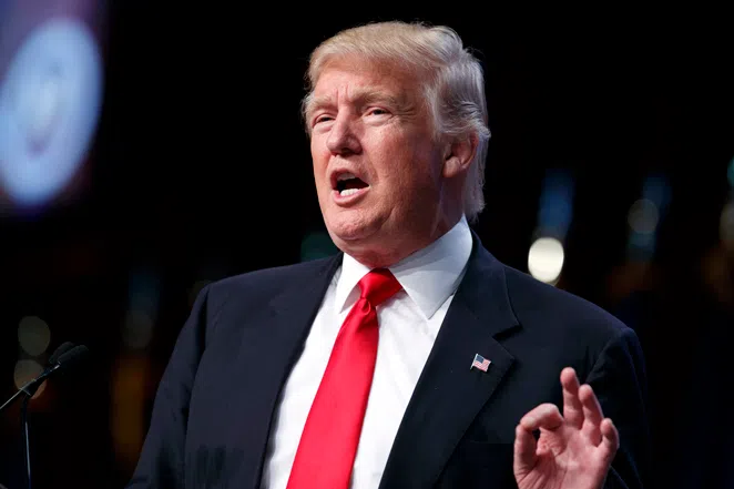 Republican presidential candidate Donald Trump speaks to the National Guard Association of the United States, Monday, Sept. 12, 2016, in Baltimore. (AP Photo/Evan Vucci)