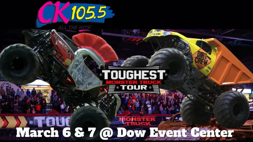 Feature: https://www.wwck.com/toughest-monster-truck-tour-at-the-dow-event-center/