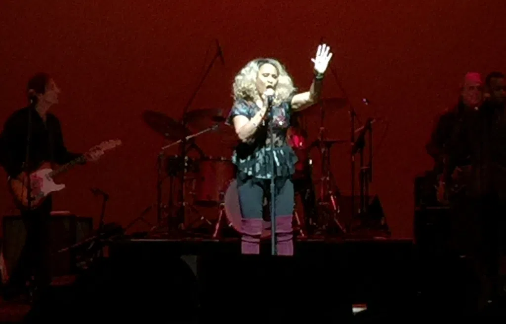 Darlene Love performs at the Park Theatre in Cranston on December 9, 2016. Photo by Doug MacGunnigle, WPRO.