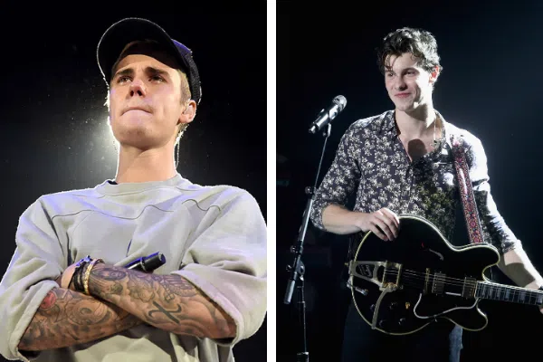 Justin Bieber and Shawn Mendes