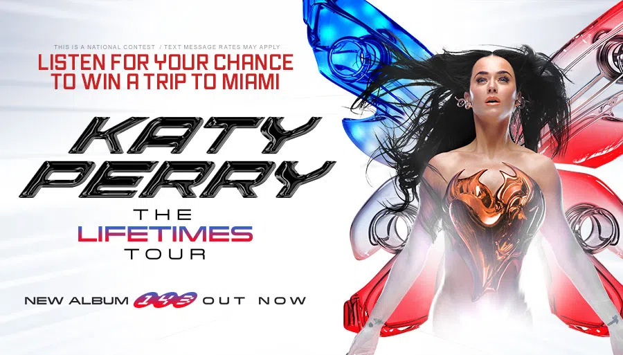Listen for your chance to win a trip to see Katy Perry's The Lifetimes Tour in Miami!