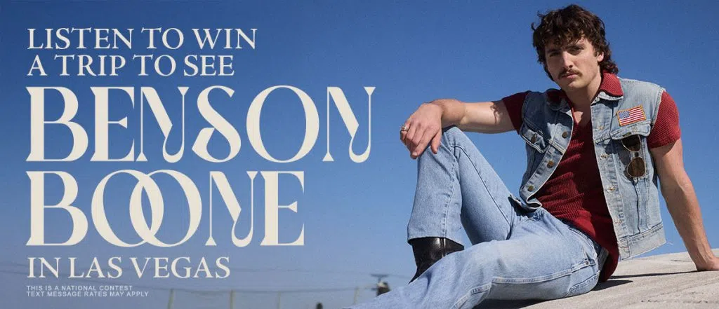 Listen for your chance to see Benson Boone in Las Vegas!