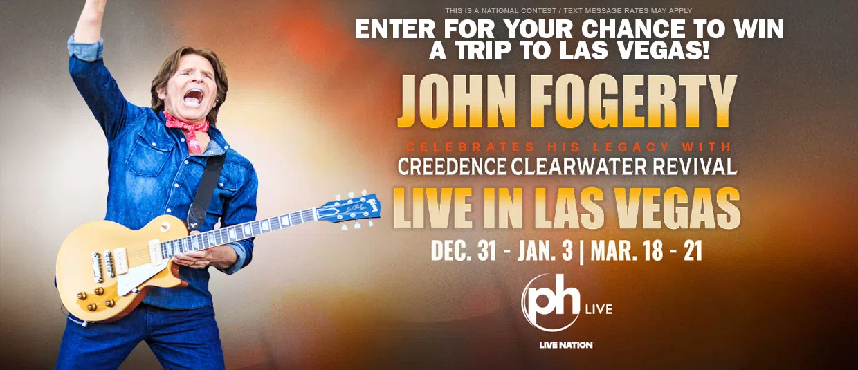 Enter for your chance to win a trip to see John Fogerty LIVE in Las Vegas!