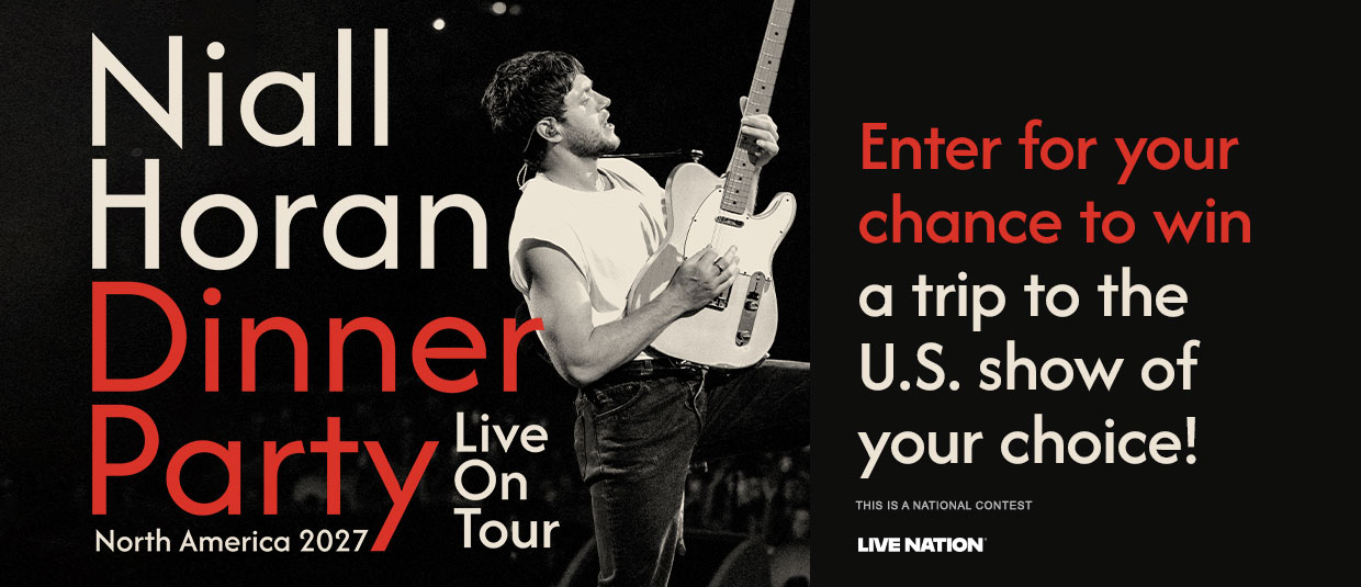 Enter for your chance to win a trip to see Niall Horan's Dinner Party Tour at the U.S. show of your choice!
