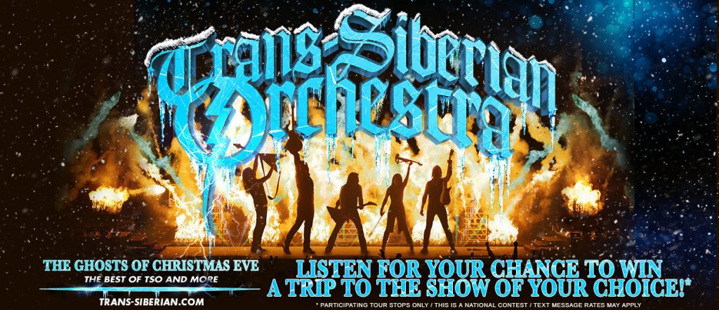 Listen for your chance to win a trip to see Trans-Siberian Orchestra's The Ghosts of Christmas Eve tour at the show of your choice!