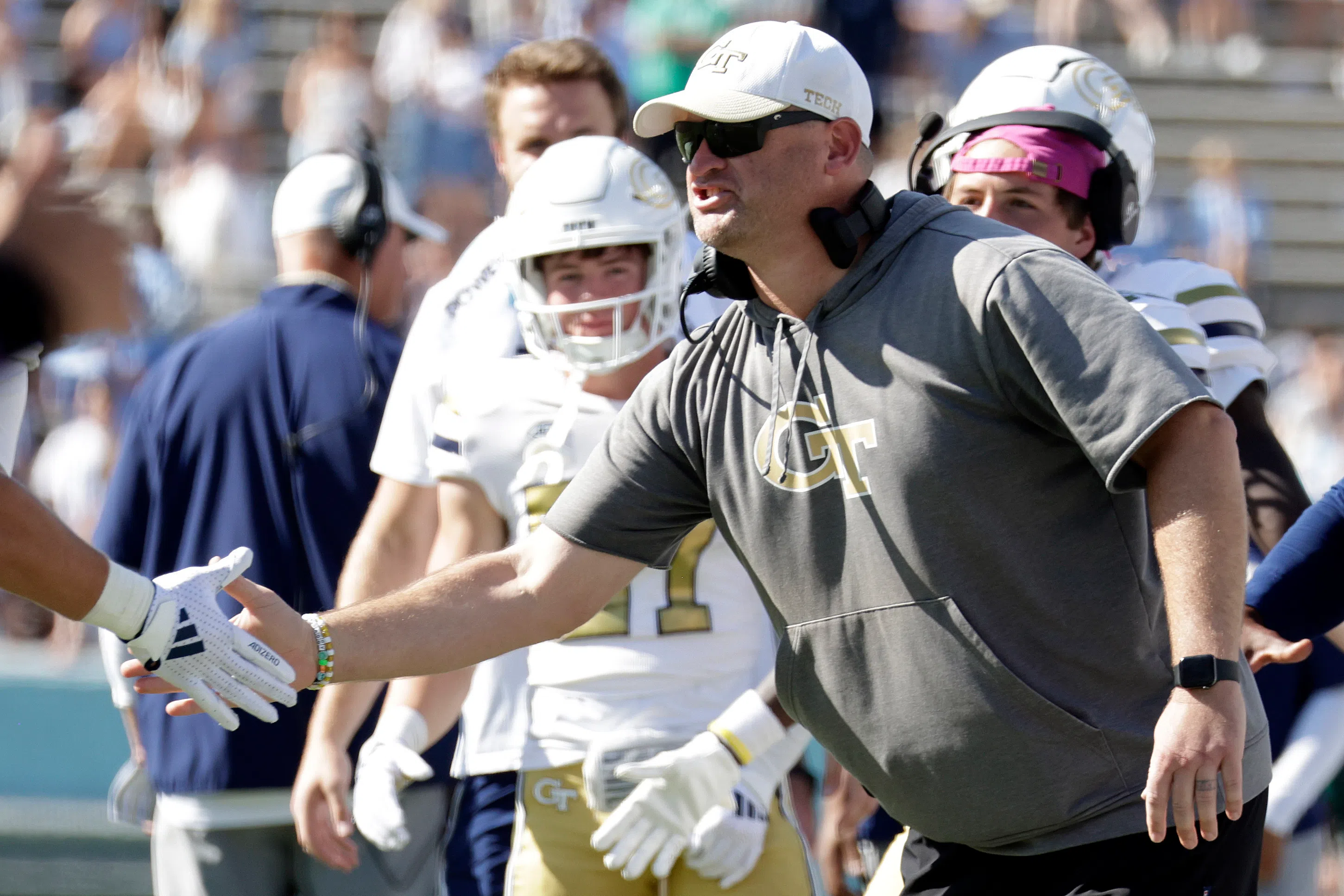 Georgia Tech head coach Brent Key