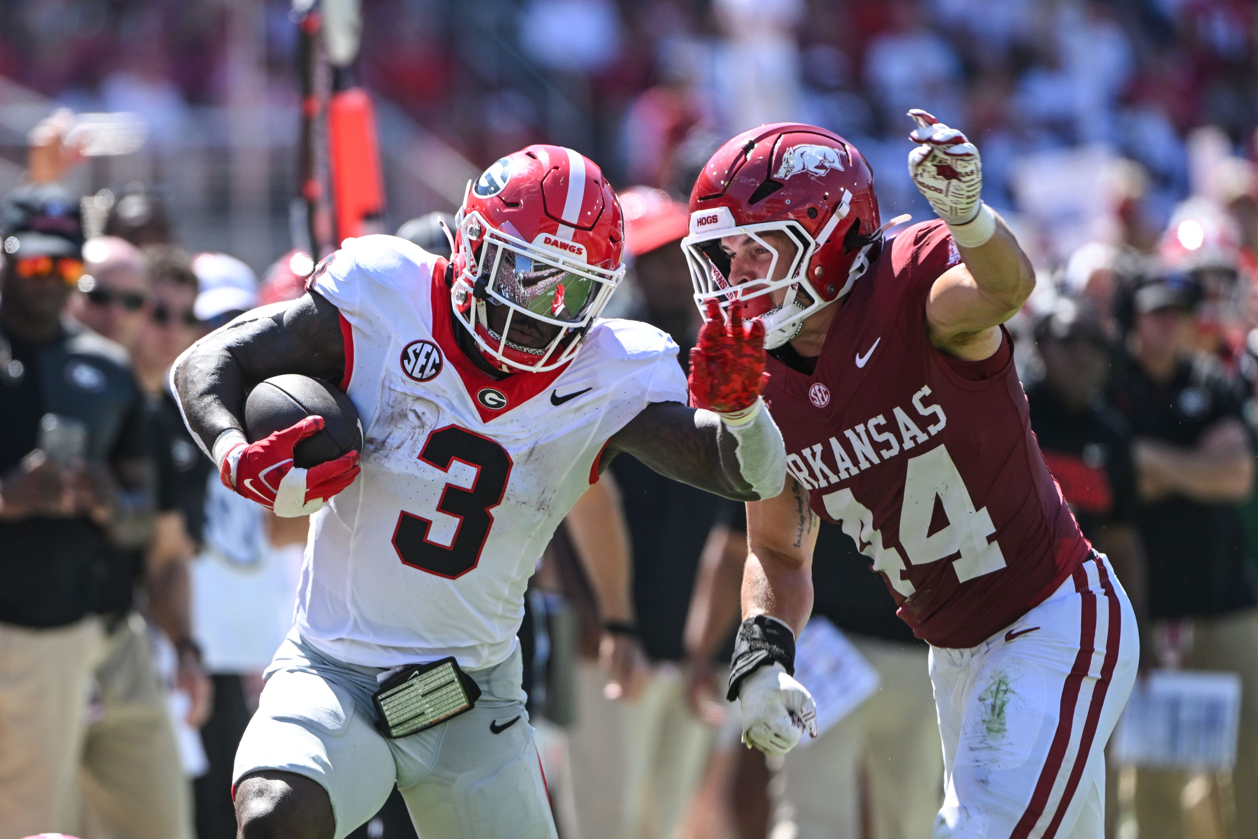 Georgia running back Nate Frazier (3)