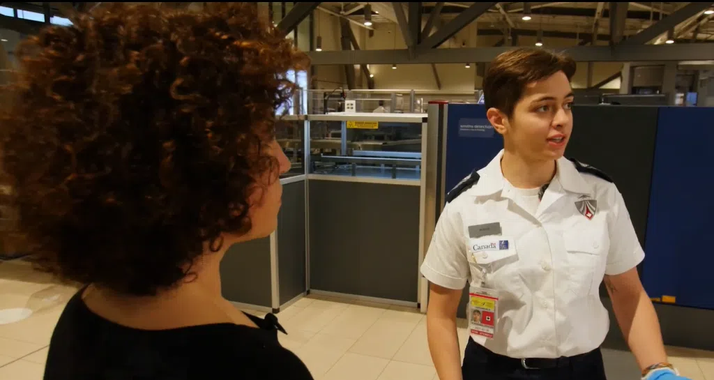 CATSA Security screener. Image provided by CATSA