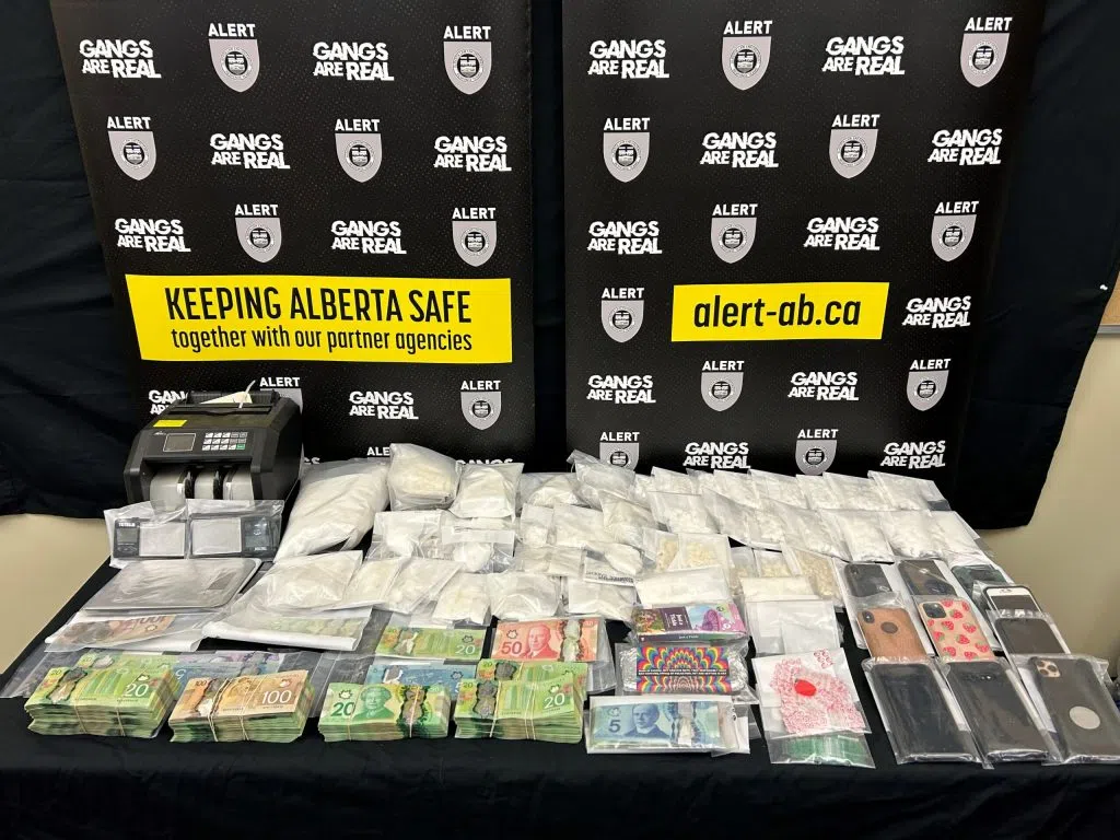 Drugs and cash seized in Project Flip. ALERT Supplied Image
