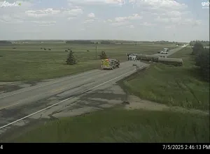 Accident5 on 55/63, image via Alberta 511