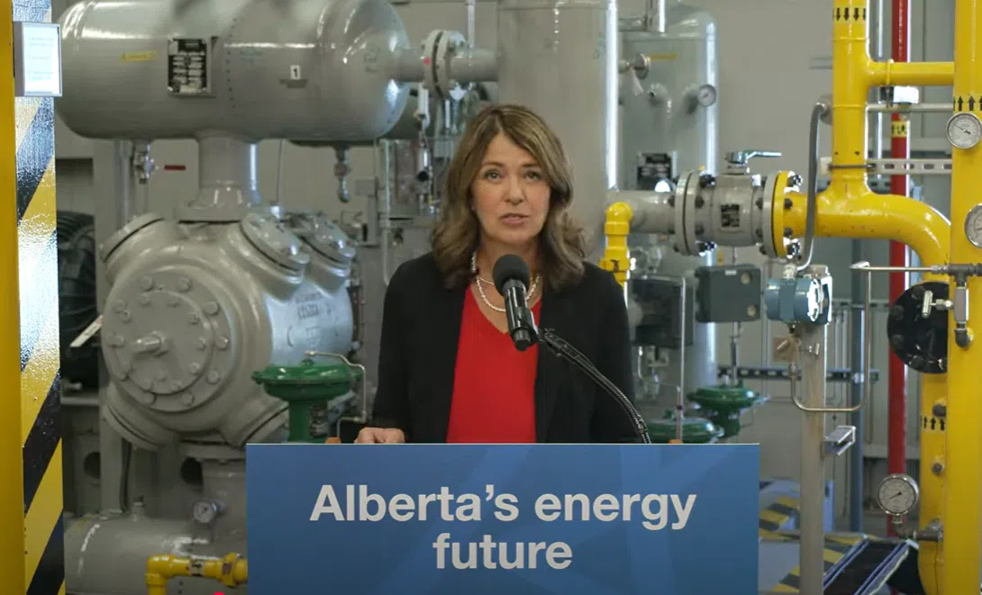 Danielle Smith news conference image