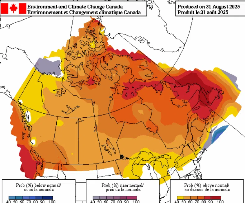 Autumn climate forecast-Environment Canada