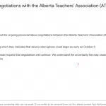 Fort McMurray Public School Letter to Parents