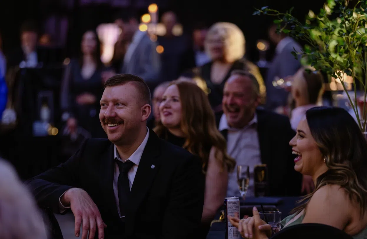 Attendees enjoying the annual SMS Equipment Wine Auction