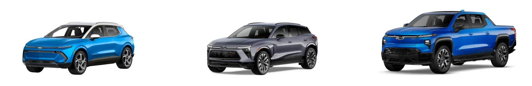 Chevrolet EV lineup 2025, web image