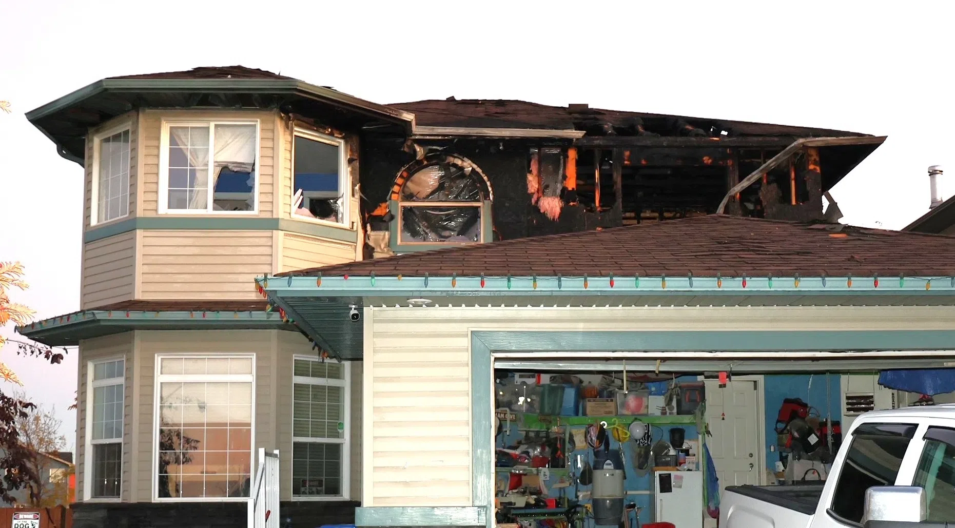 Pebble Lane house fire, RMWB supplied image