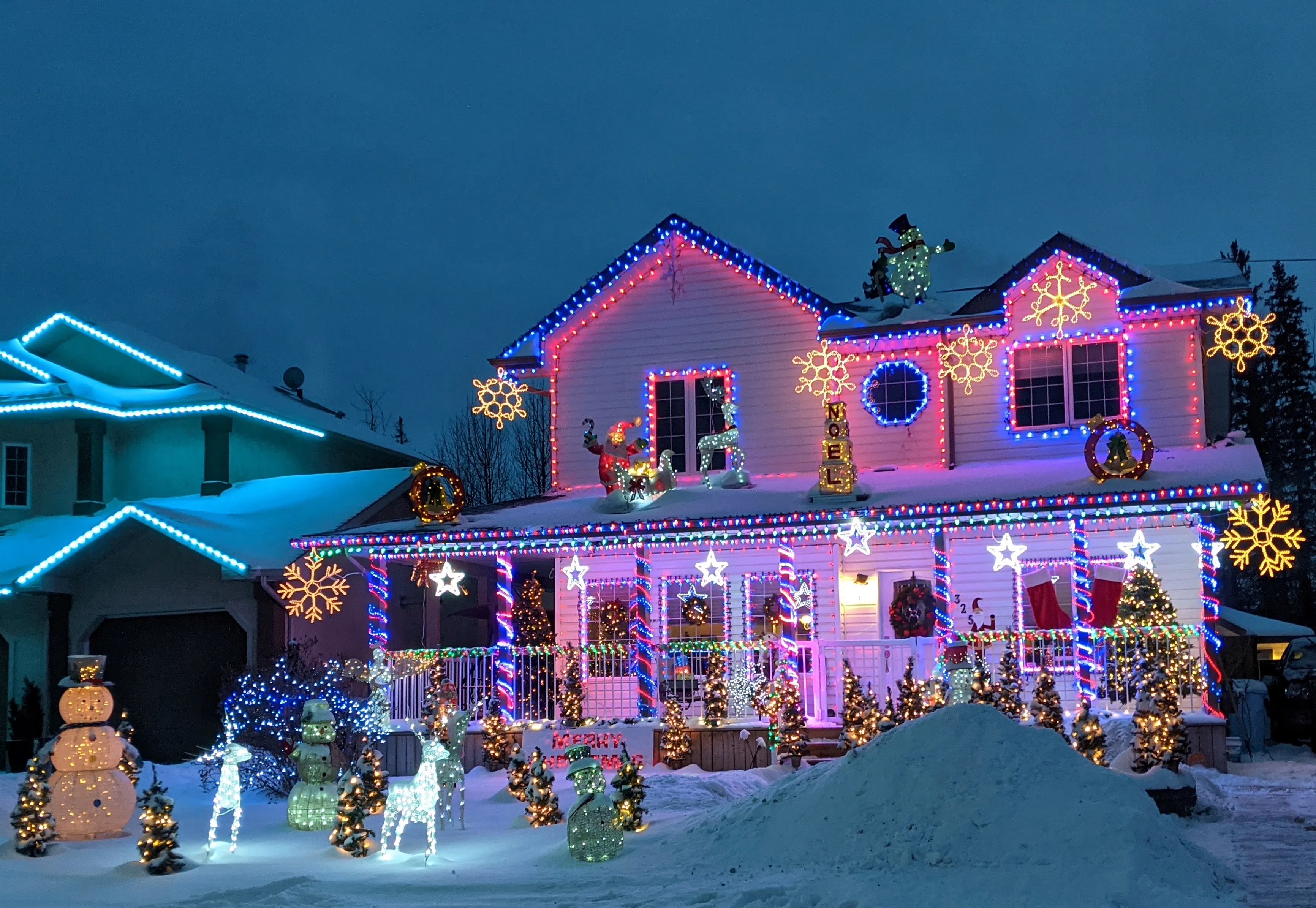 RMWB Communities in Bloom, winter lights. RMWB Web Image