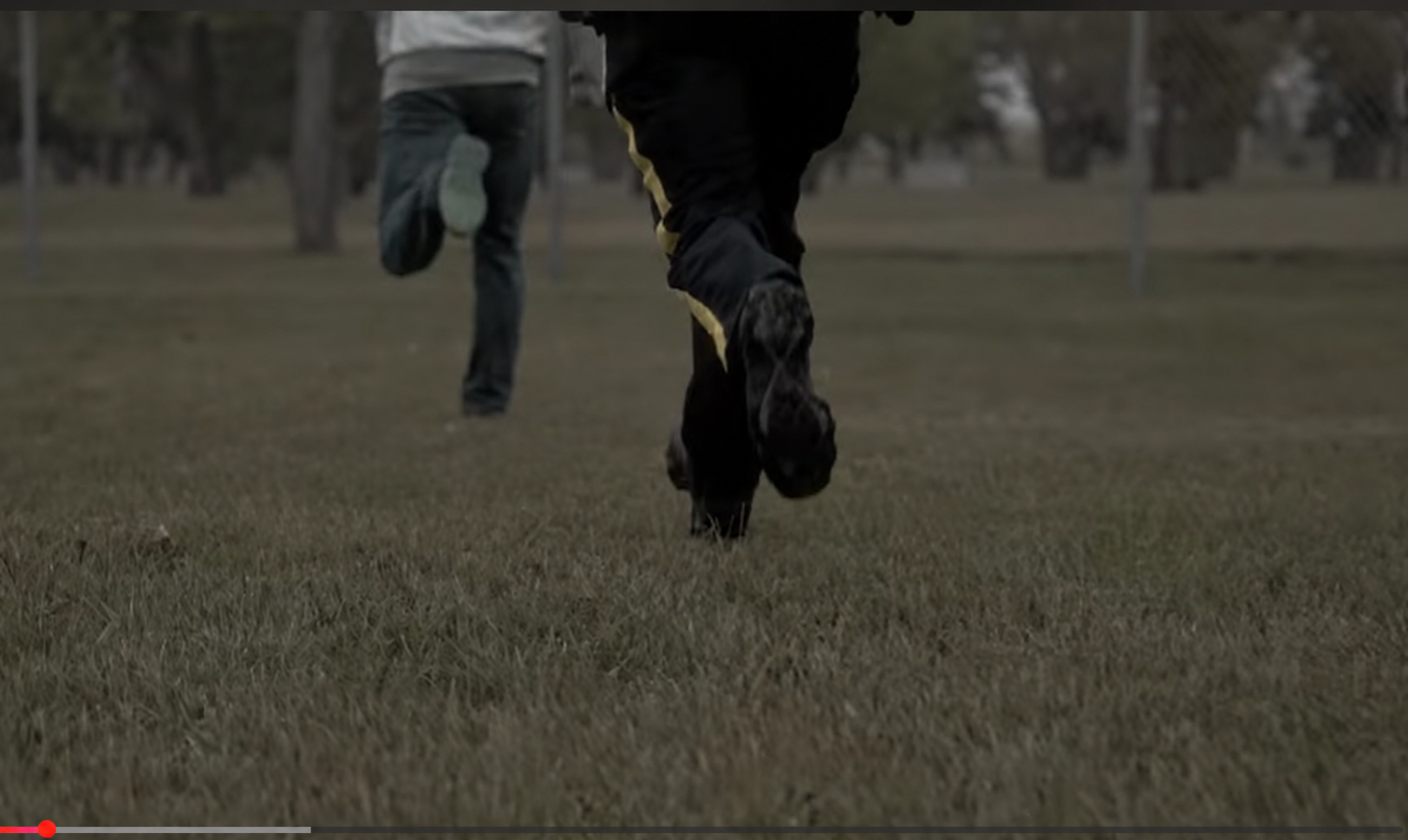 Foot pursuit, RCMP fitness test. Image via RCMP's YouTube