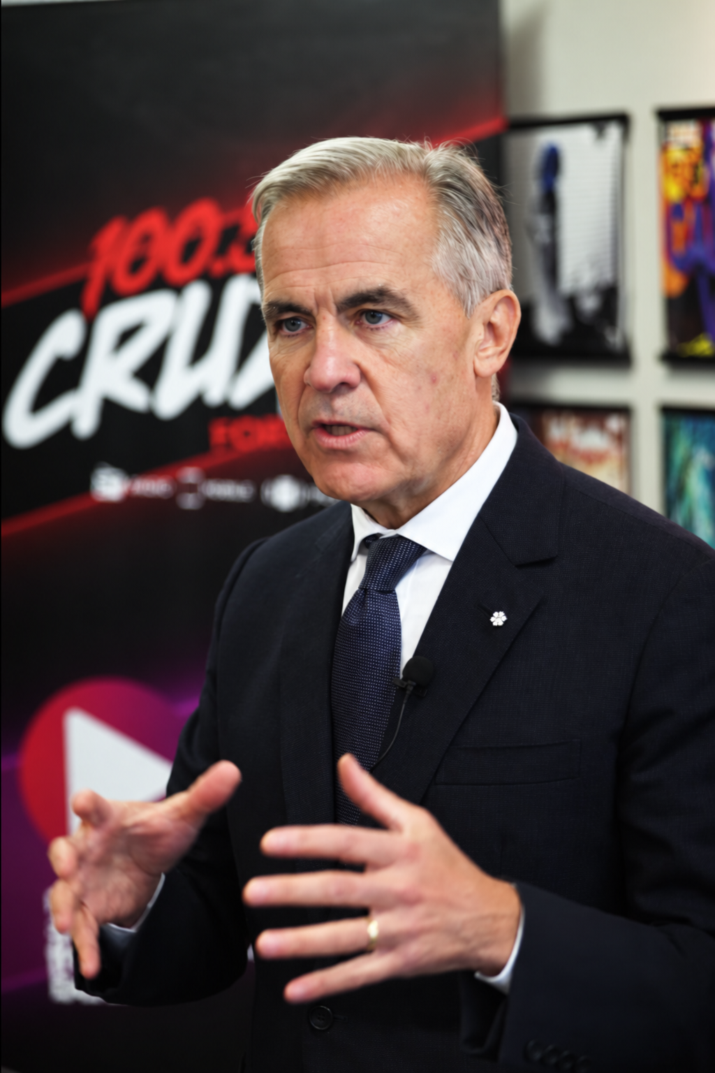 Prime Minister Mark Carney, Harvard Media Studios, Fort McMurray. Oct 1, 2026