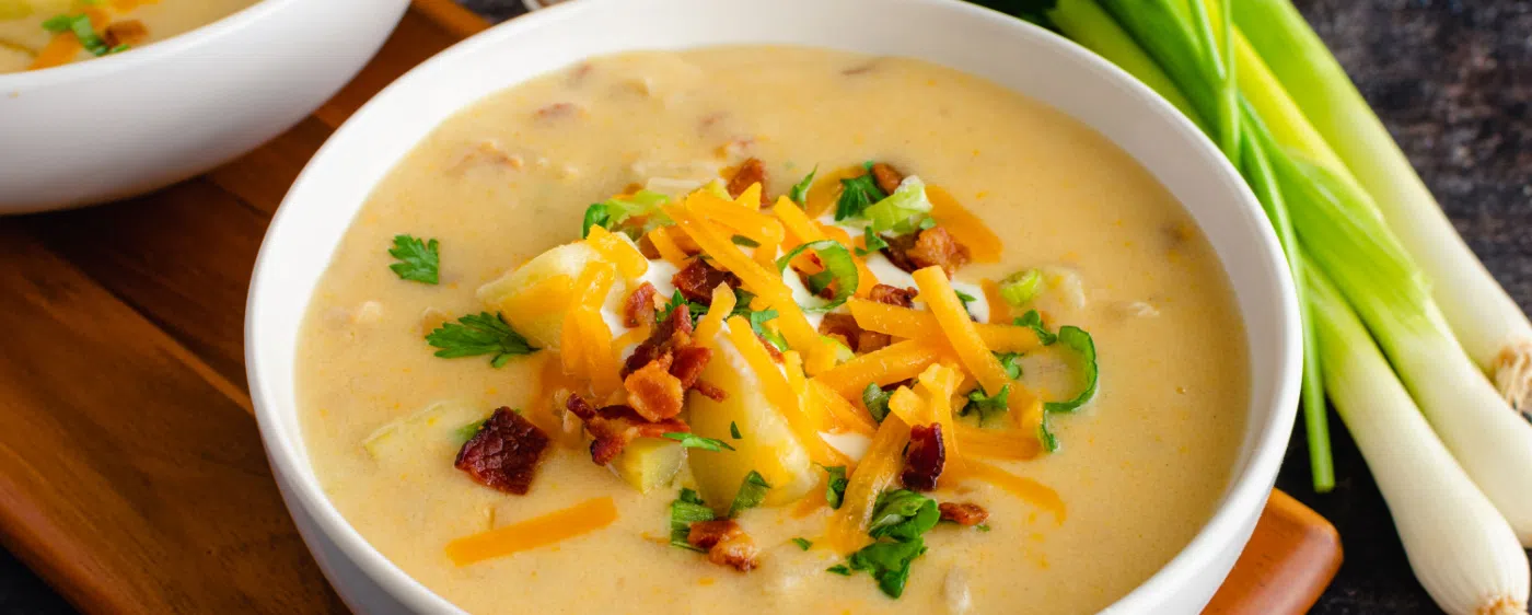 Loaded potato soup.