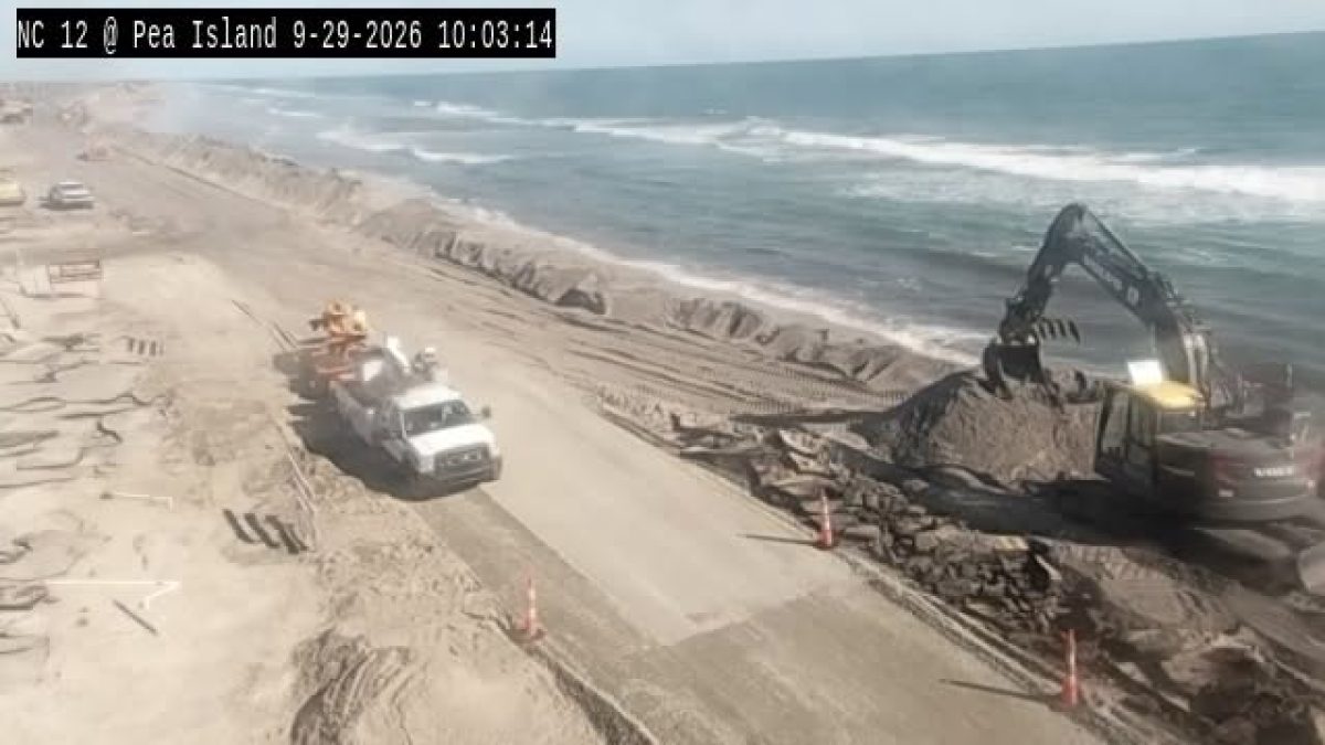 Highway 12 on Pea Island reopened with temporary fix