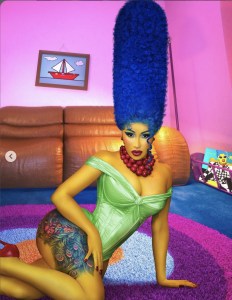 Cardi B as Marge Simpson from "The Simpsons"