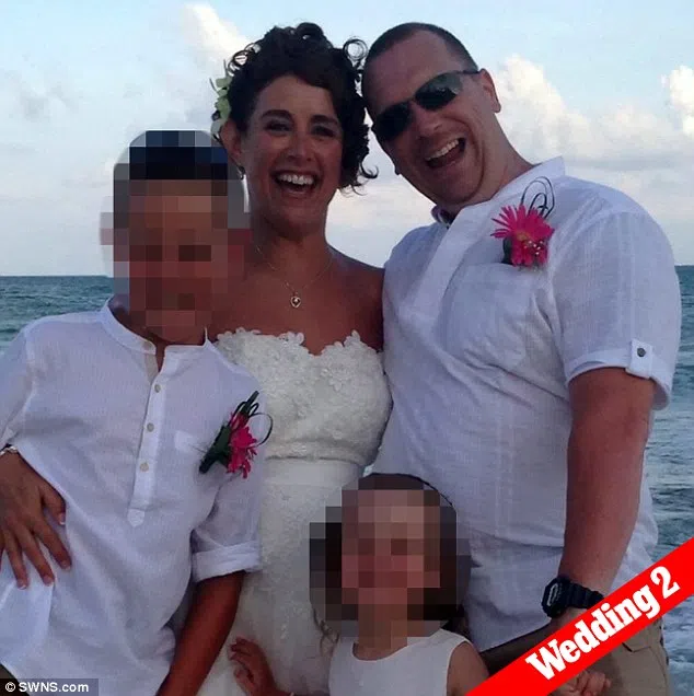 Pero después de varios años de matrimonio, Linham reunió Hayley Totterdell, a quien luego se casó en el mismo complejo que había visitado con su anterior esposa, seis años antes