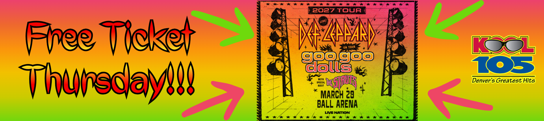 Feature: https://www.kool105.com/2026/02/03/free-ticket-thursday/
