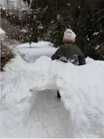 Building snow forts and tunnels can become dangerous