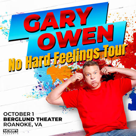 Feature: https://berglundcenter.live/events/gary-owen?occurrenceID=3366